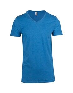 Ramo T903TV - Mens Marl V-neck T-shirt Azure Marl