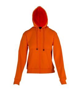 Ramo TZ66UN - Ladies/Juniors Zipper Hoodies with Pocket Orange