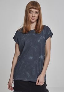 Build Your Brand BY055 - Dames Batik T-Shirt Verlengde Schouder grijs donkergrijs