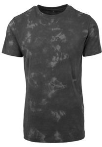 Build Your Brand BY071 - T-shirt batik tie-dye grey darkgrey