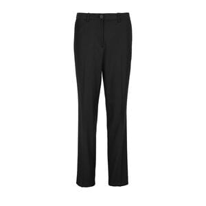 NEOBLU 03163 - Gabin Women Elasticated Waist Suit Trousers Deep Black