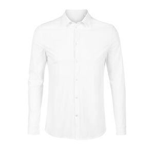 NEOBLU 03198 - Balthazar Men Camisa Em Jersey Mercerizado Para Homem Blanc optique