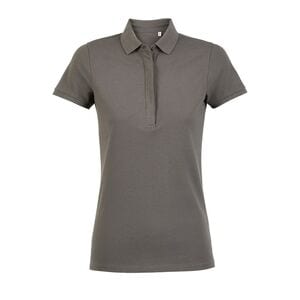 NEOBLU 03189 - Owen Women Piqué Polo Shirt With Concealed Placket Gris léger