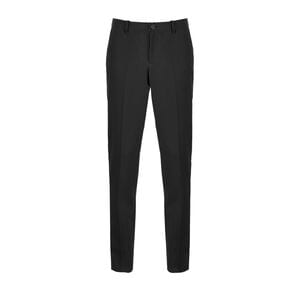 NEOBLU 03162 - Gabin Men Elasticated Waist Suit Trousers Deep Black