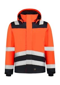 Tricorp T51 - Midi Parka High Vis Bicolor unisex work jacket orange fluorescent