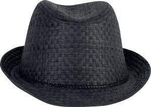 K-up KP612 - Chapeau de paille style Panama rétro Noir