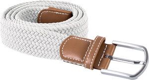 K-up KP805 - Braided elasticated belt White
