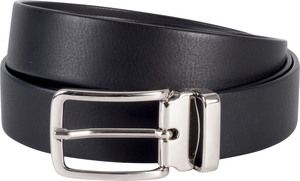 K-up KP807 - Classic belt in full grain leather - 30 mm Black