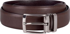 K-up KP809 - Leather belt - 30 mm Dark Brown