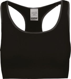 Proact PA001 - Seamless sports bra Black / Storm Grey