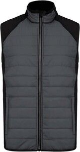 Proact PA235 - Dual-fabric sleeveless sports jacket Sporty Grey / Black