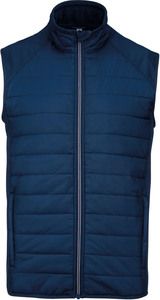 Proact PA235 - Dual-fabric sleeveless sports jacket Sporty Navy / Sporty Navy
