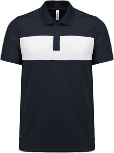 Proact PA493 - Adult short-sleeved polo-shirt Sporty Navy / White