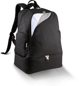 Proact PA536 - Multi-sports backpack with rigid bottom - 39L Black / White / Light Grey