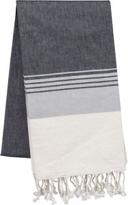 Kariban K134 - Striped fouta Striped Dark Grey / Light Grey