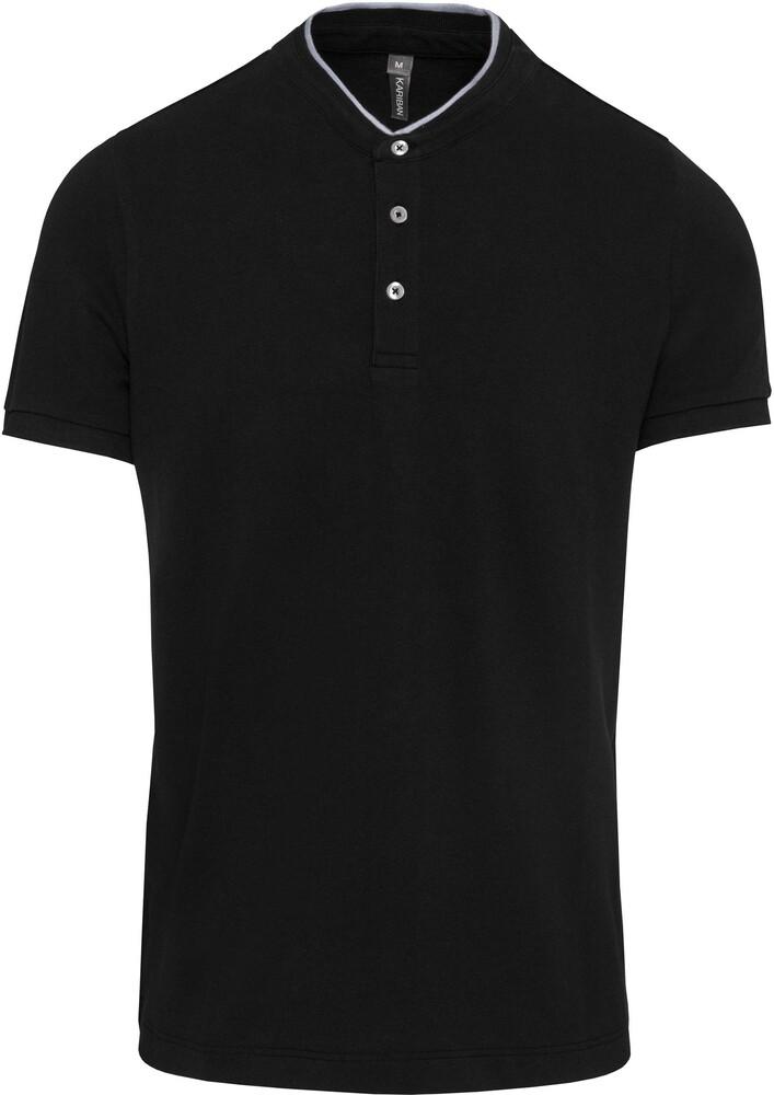 Kariban K223 - Men's short-sleeved mandarin collar polo shirt
