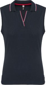 Kariban K224 - Ladies' sleeveless polo shirt Navy / Red / White
