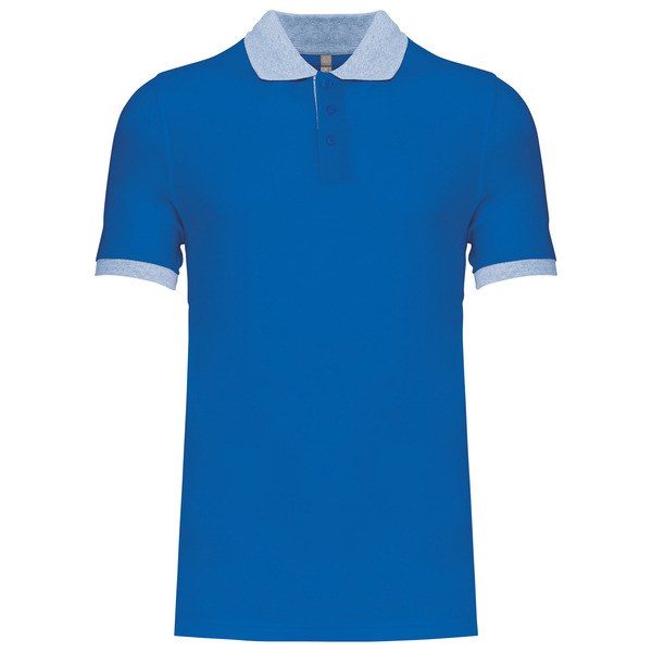 Kariban K258 - Polo piqué bicolor de hombre