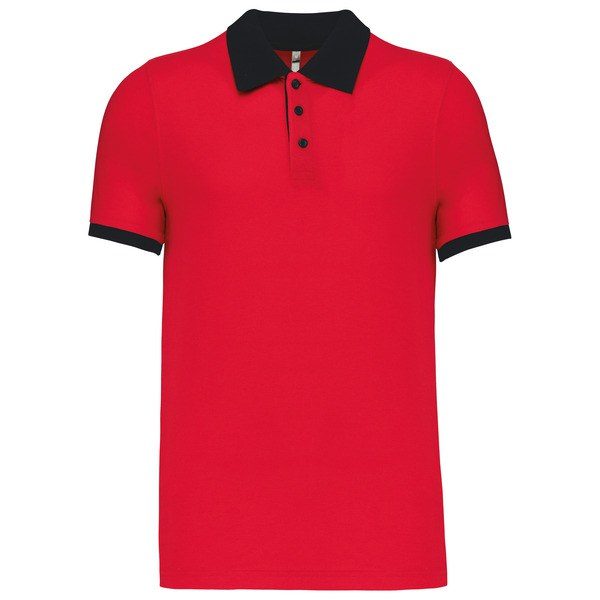 Kariban K258 - Polo piqué bicolor de hombre