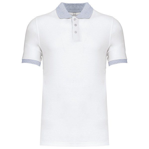 Kariban K258 - Polo piqué bicolor de hombre