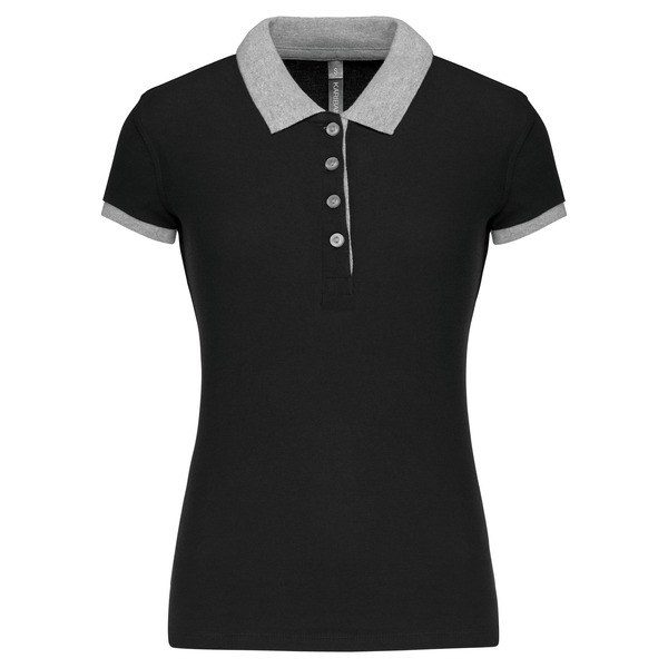 Kariban K259 - Ladies’ two-tone piqué polo shirt