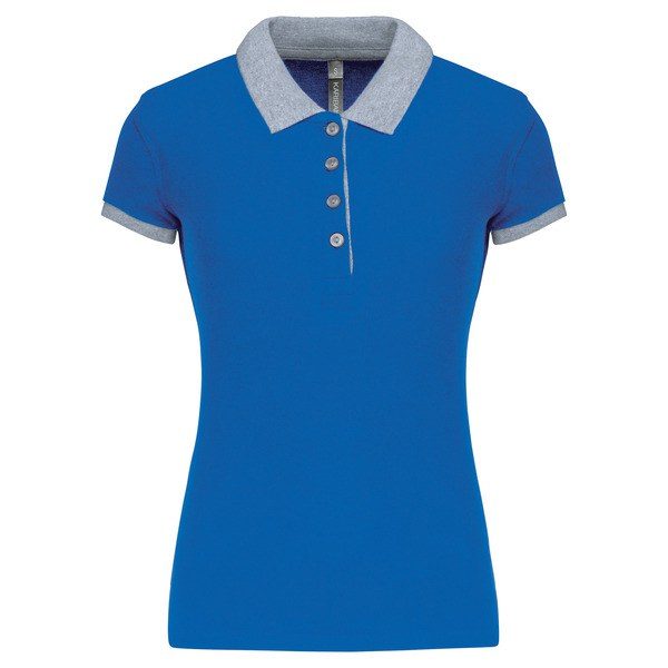 Kariban K259 - Ladies’ two-tone piqué polo shirt