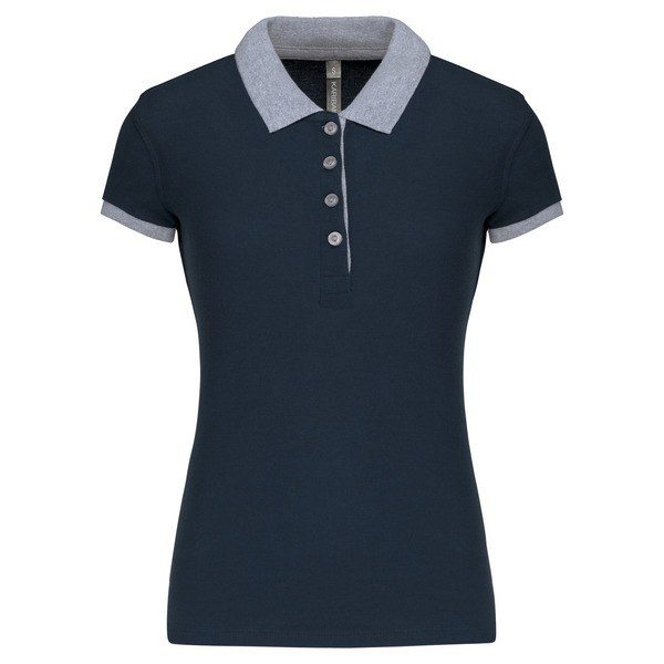 Kariban K259 - Polo piqué bicolor de mujer