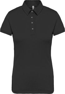 Kariban K263 - Kortärmad tröja med pikétröja för kvinnor Black