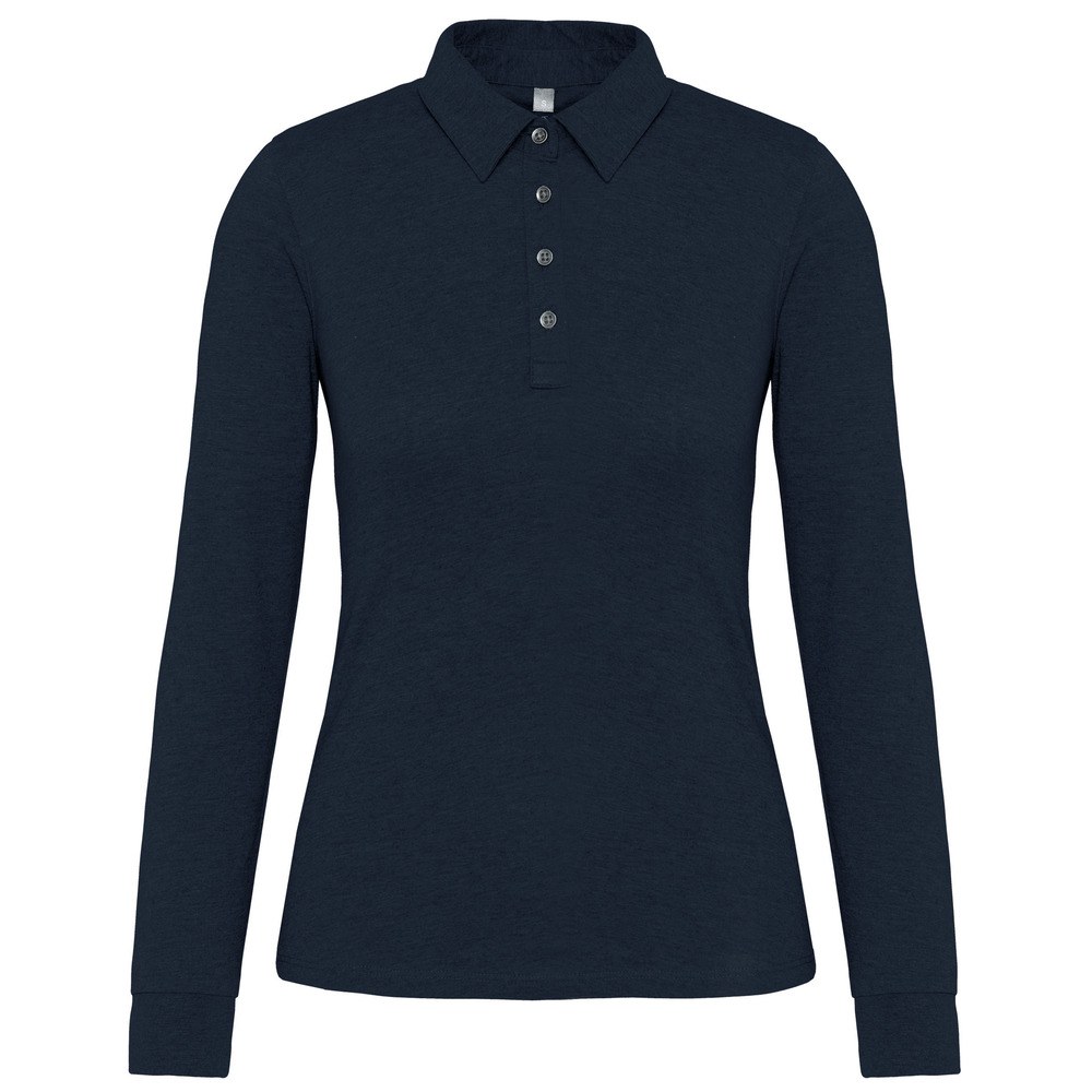 Black polo shirt womens long clearance sleeve