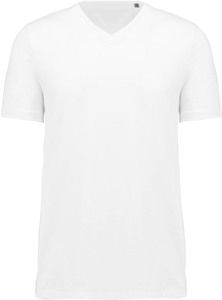 Kariban K3002 - Supima® T-shirt med korte ærmer, V-udskæring til mænd White