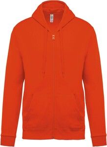 Kariban K479 - Zipped hooded sweatshirt Orange