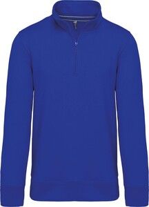 Kariban K487 - Zipped neck sweatshirt Light Royal Blue