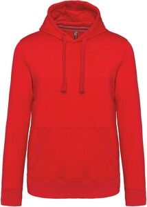 Kariban K489 - Men's hooded sweatshirt Red