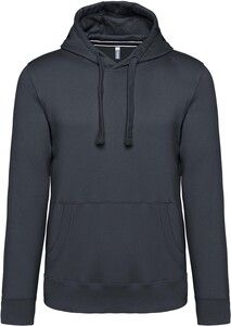 Kariban K489 - Men's hooded sweatshirt Dark Grey