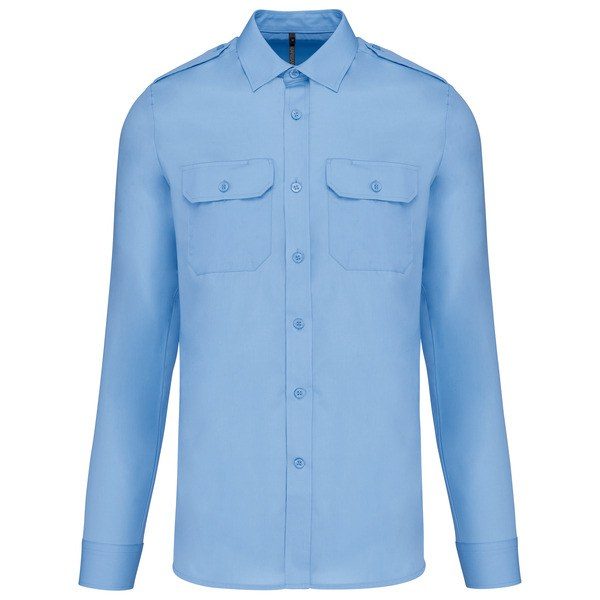 Kariban K505 - Camisa piloto manga larga hombre