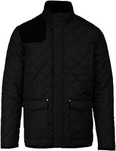 Kariban K6126 - Men's quilted jacket Black / Black