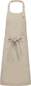 Kariban K895 - Cotton apron without pocket Beige