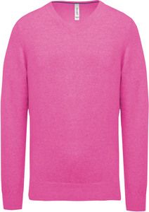 Kariban K982 - Premium pullover V-hals Roze Snoepjes Heide