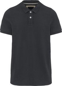 Kariban KV2206 - Men's short-sleeved vintage polo shirt Vintage Charcoal