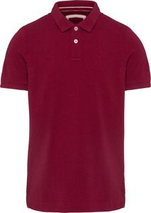 Kariban KV2206 - Men's short-sleeved vintage polo shirt Vintage Dark Red