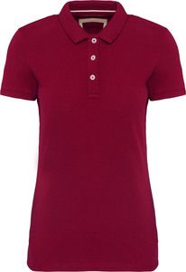 Kariban KV2207 - Women's short-sleeved vintage polo shirt Vintage Dark Red