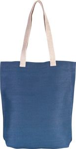 Kimood KI0229 - Shopping bag in juco Dusty Blue