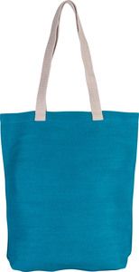 Kimood KI0229 - Juco shopper bag Turquoise