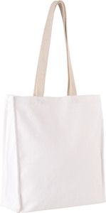 Kimood KI0251 - Shopping bag with gusset White