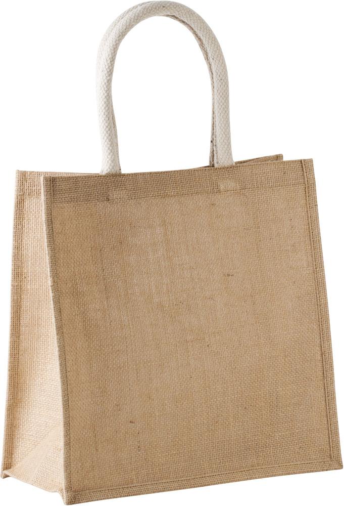 Kimood KI0274 - Jute canvas tote bag - large model