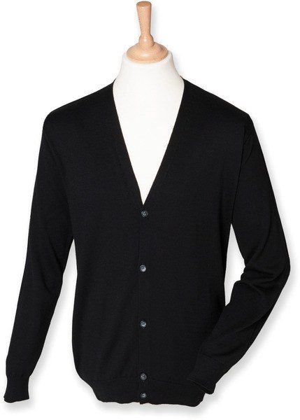 Henbury H722 - Henbury Mens Classic Cotton-Acrylic Cardigan