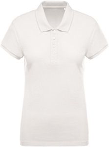 Kariban K210 - Women's short-sleeved organic piqué polo shirt Cream