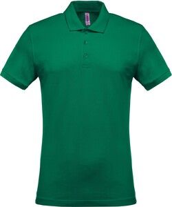 Kariban K254 - Men's short-sleeved piqué polo shirt Kelly Green
