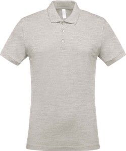 Kariban K254 - Men's short-sleeved piqué polo shirt Ash Heather