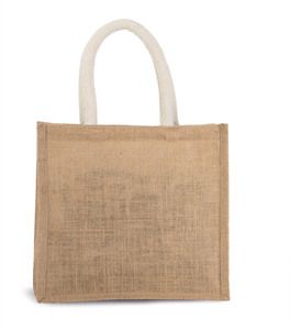 Kimood KI0273 - Jute canvas tote bag - medium model